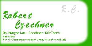 robert czechner business card